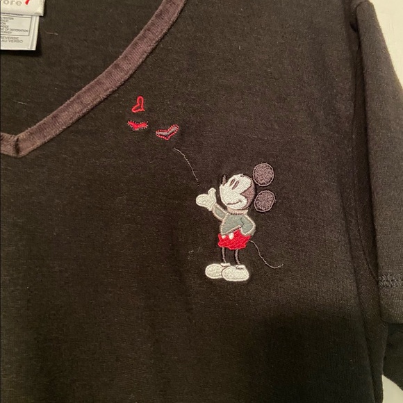 Ladies Disney Store V-Neck Mickey Mouse Top Size L - Picture 3 of 5